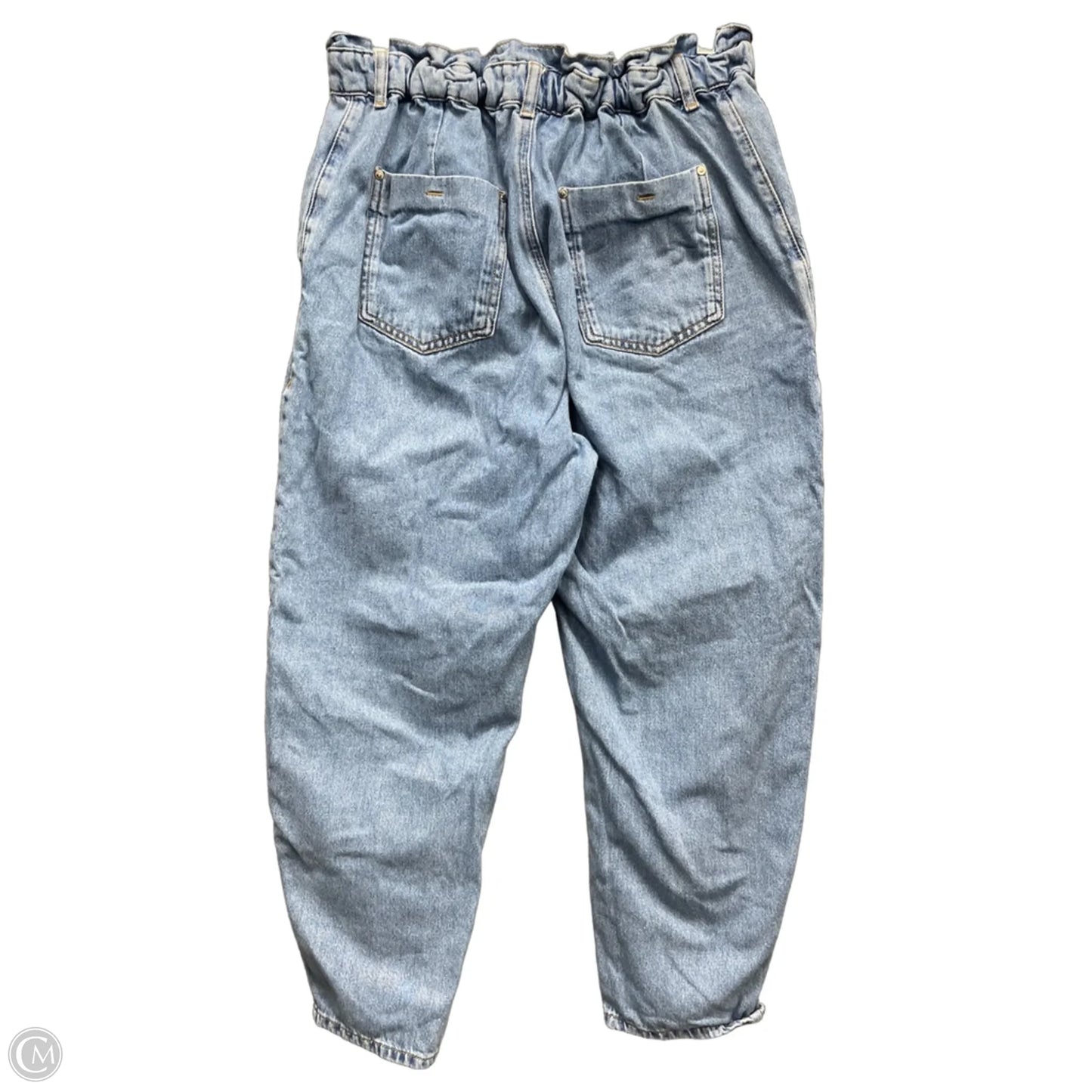 Jeans Straight By Zara In Blue Denim, Size: 8