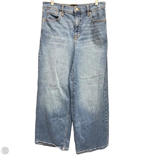 Jeans Wide Leg By Banana Republic In Blue Denim, Size: 10
