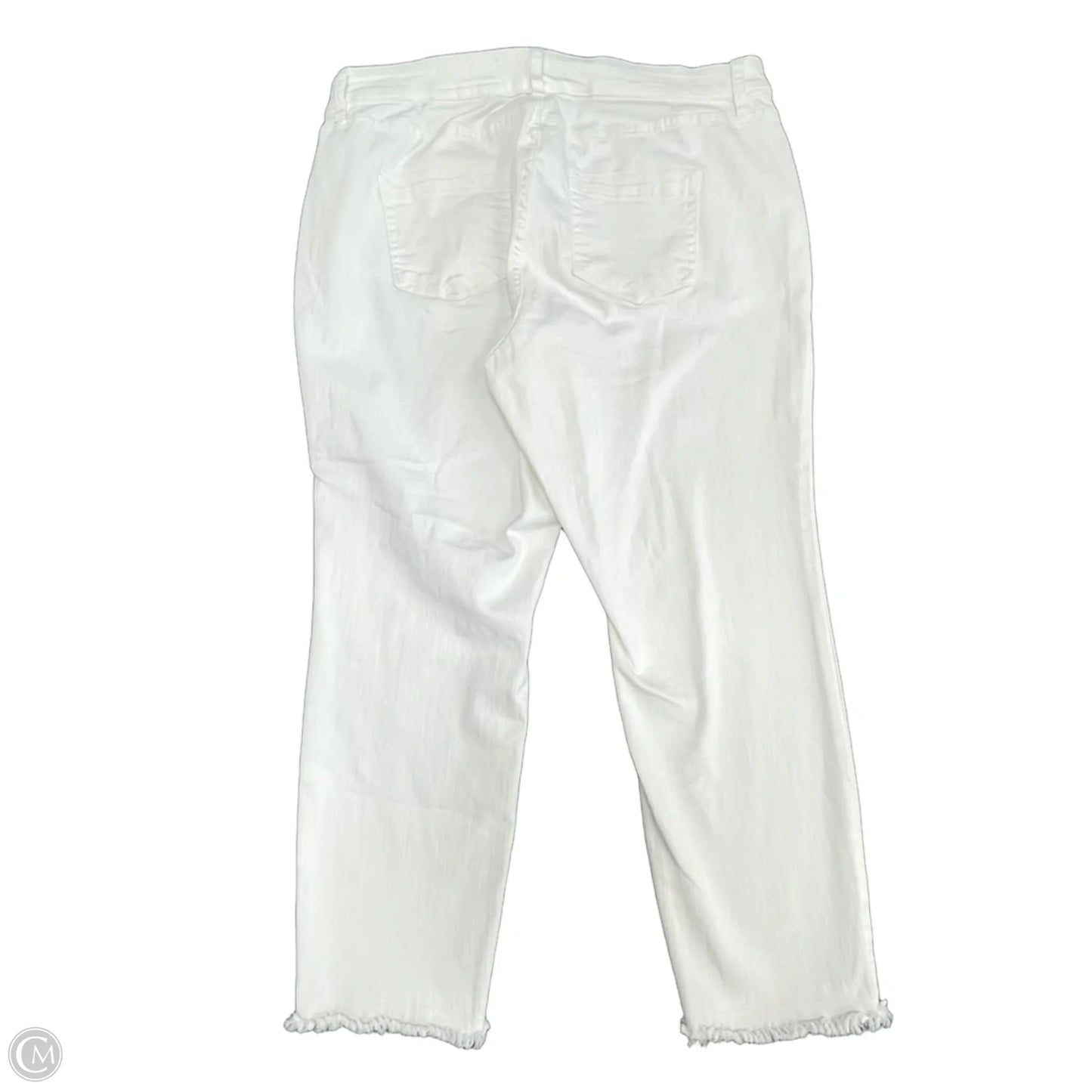 Jeans Skinny By Vince Camuto In White Denim, Size: 18
