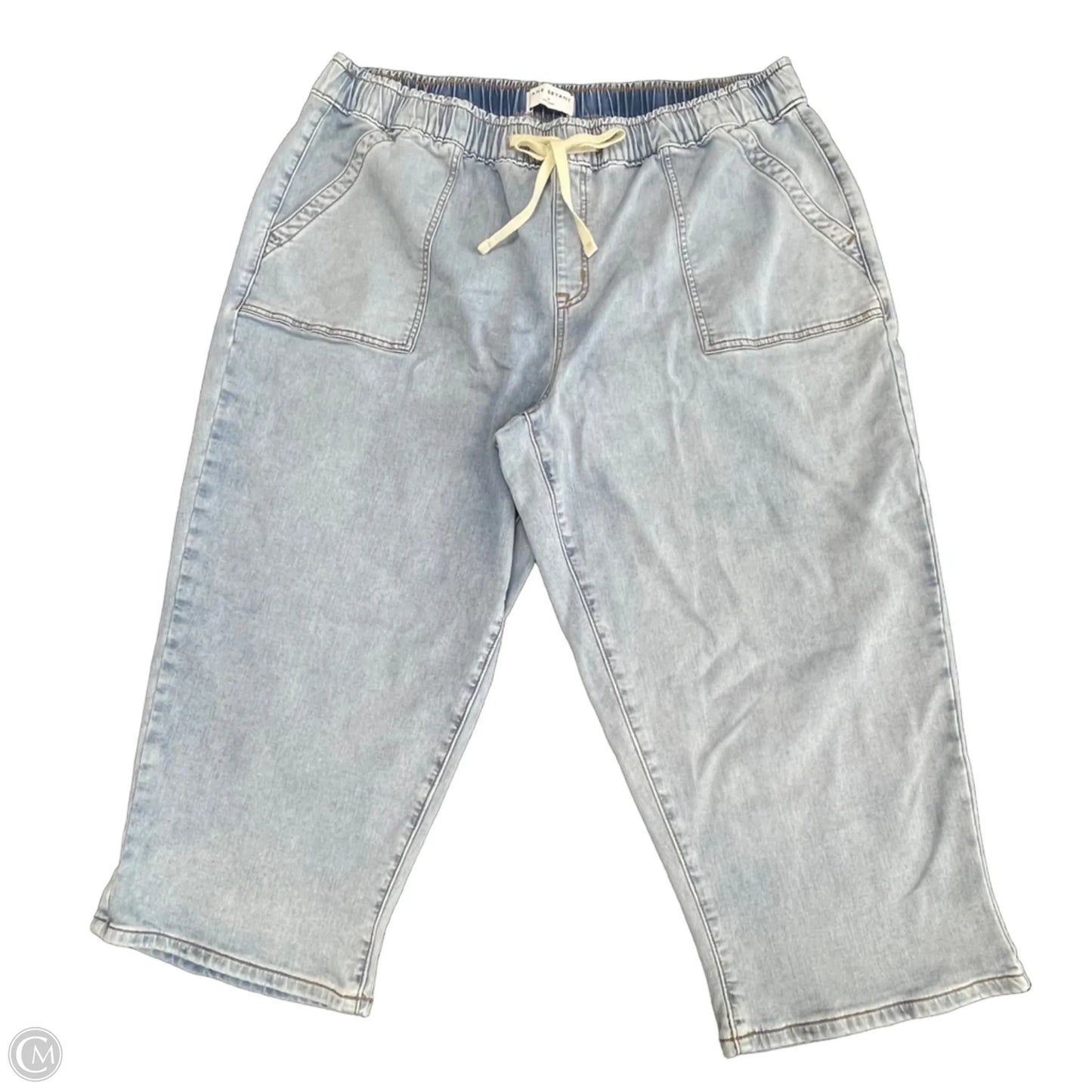 Jeans Cropped By Lane Bryant In Blue Denim, Size: 20