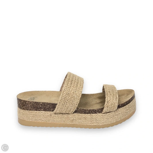 Sandals Heels Platform By Bp In Beige, Size: 8