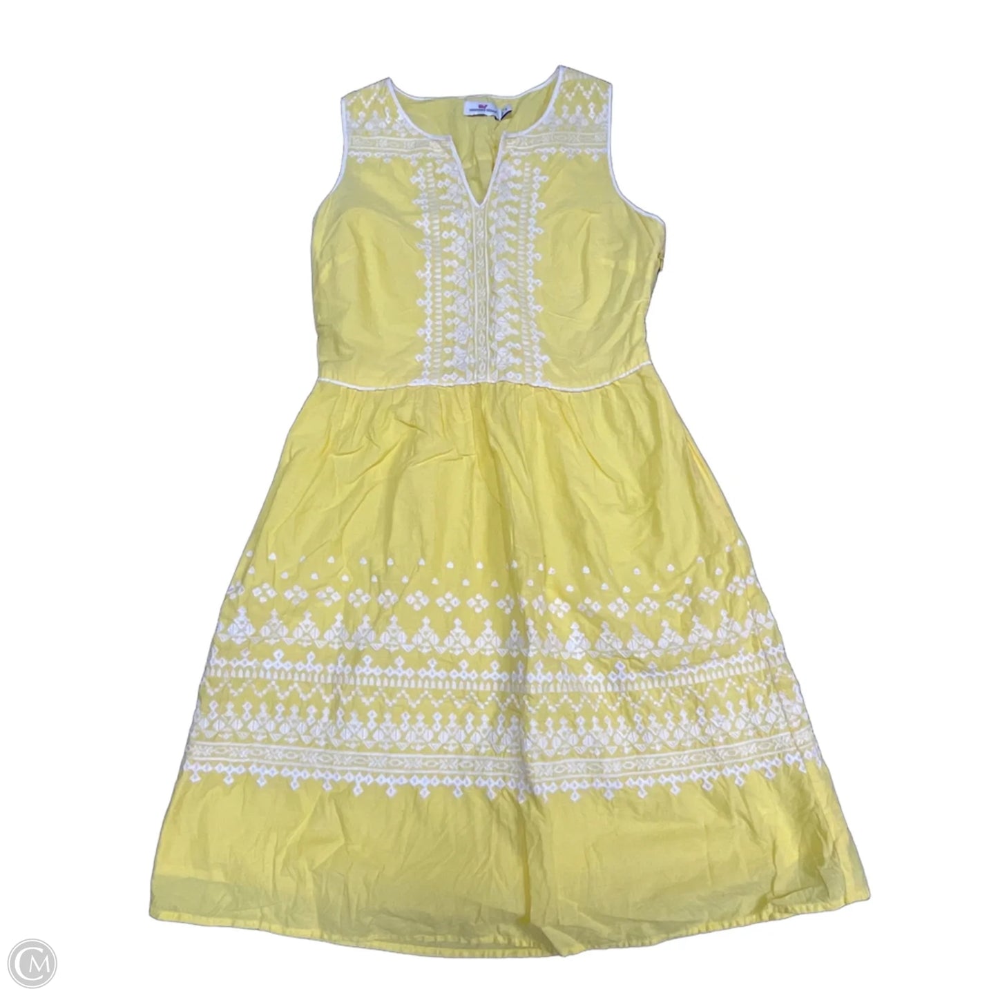 Dress Casual Short By Vineyard Vines In Yellow, Size: 2