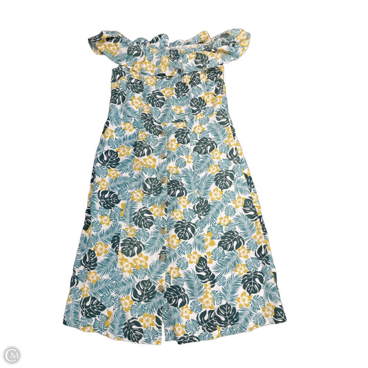 Dress Casual Short By Loft In Blue & Yellow, Size: 2