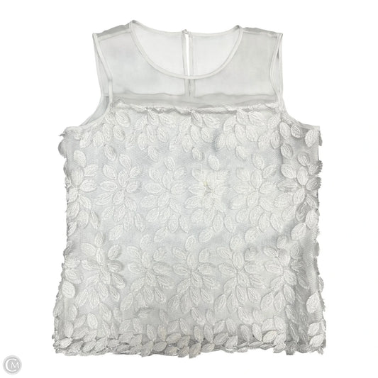 Top Sleeveless By Calvin Klein In White, Size: S