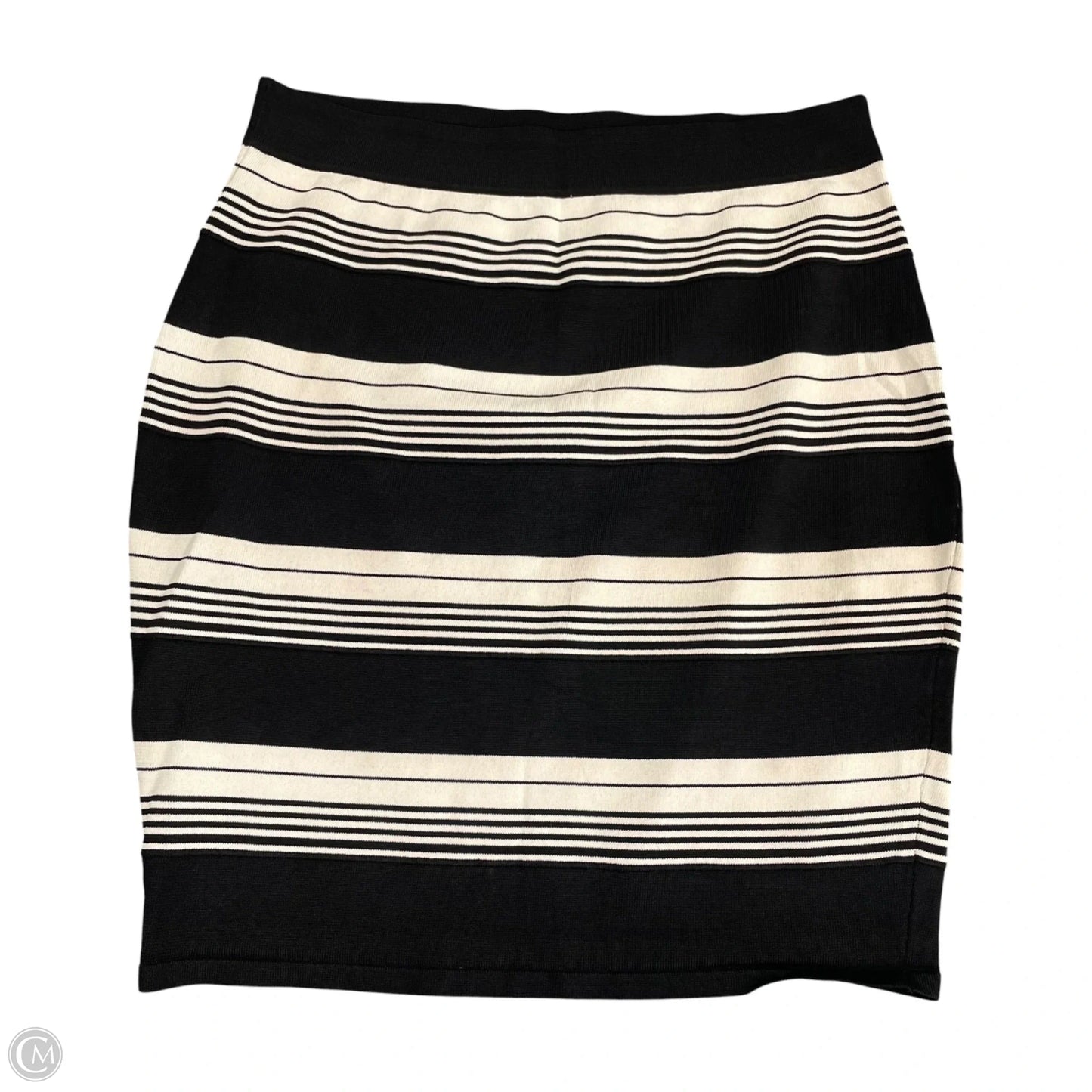Skirt Set 2pc By Cato In Black & White, Size: Xl