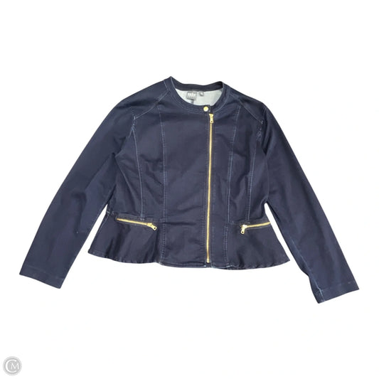 Jacket Denim By New York And Co In Blue Denim, Size: Xl