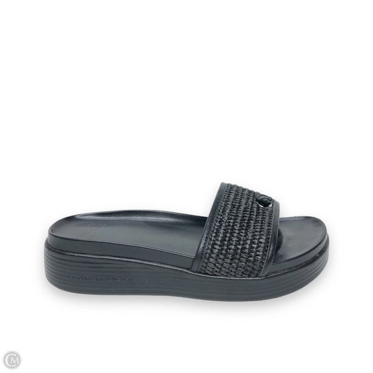 Sandals Heels Platform By Donald Pliner In Black, Size: 8.5