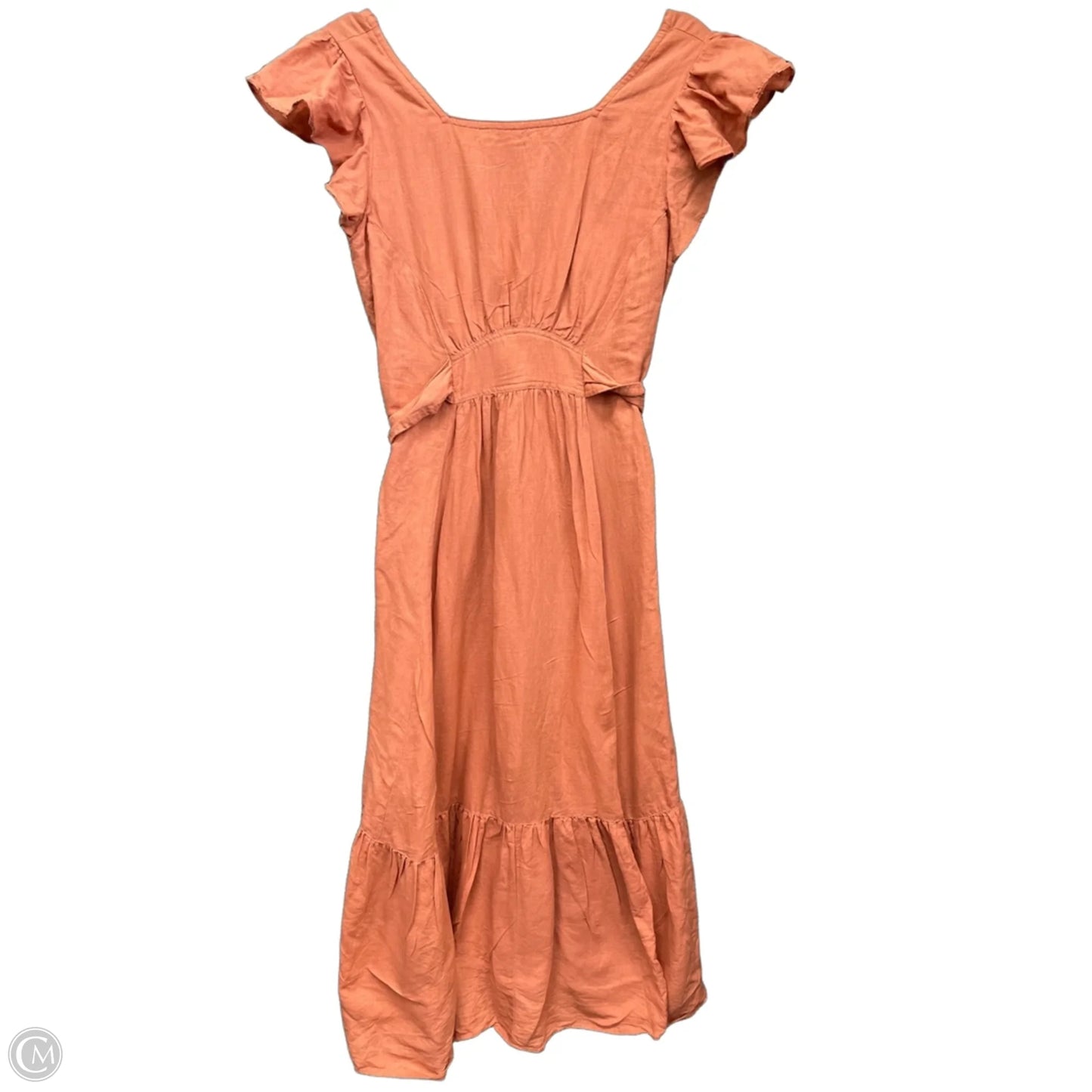 Dress Casual Short By Anthropologie In Orange, Size: M