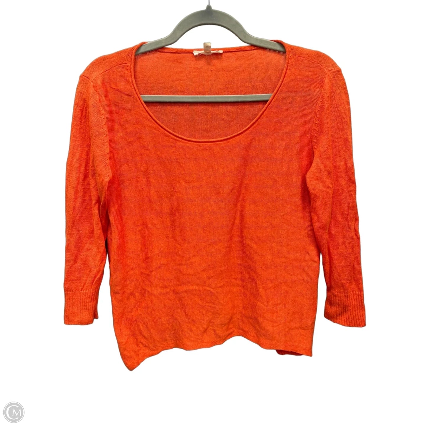 Top Long Sleeve By Eileen Fisher In Orange, Size: Xs