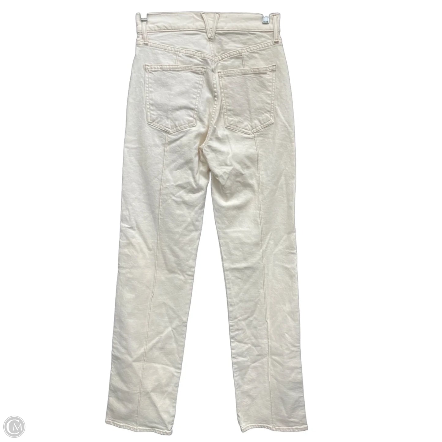 Jeans Straight By Veronica Beard In Cream, Size: 2