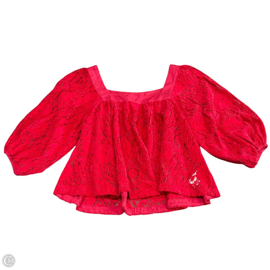 Top Short Sleeve By Free People In Red, Size: M