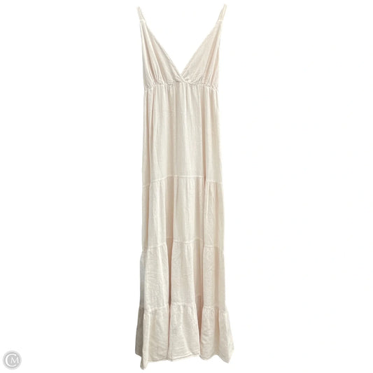 Dress Casual Maxi By Clothes Mentor In Cream, Size: L