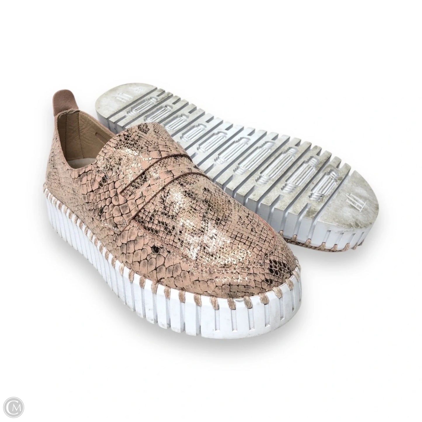 Shoes Heels Platform By Cmc In Rose Gold, Size: 8