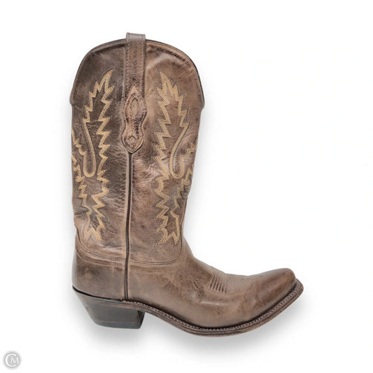 Boots Western By Old West In Brown, Size: 7.5