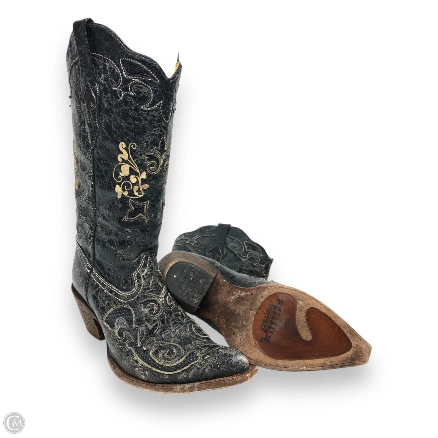 Boots Western By Corral In Black, Size: 7.5
