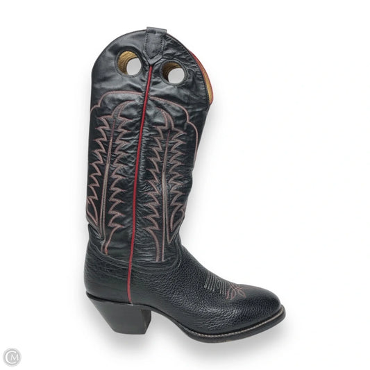 Boots Western By Tony Lama In Black & Red, Size: 9