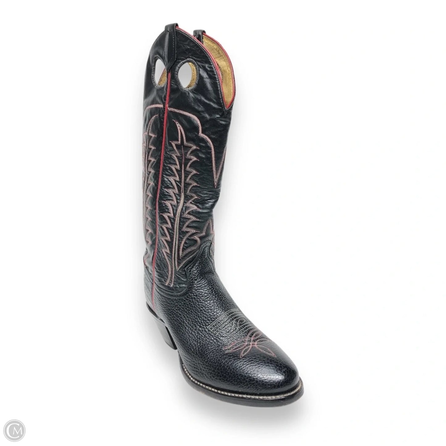 Boots Western By Tony Lama In Black & Red, Size: 9