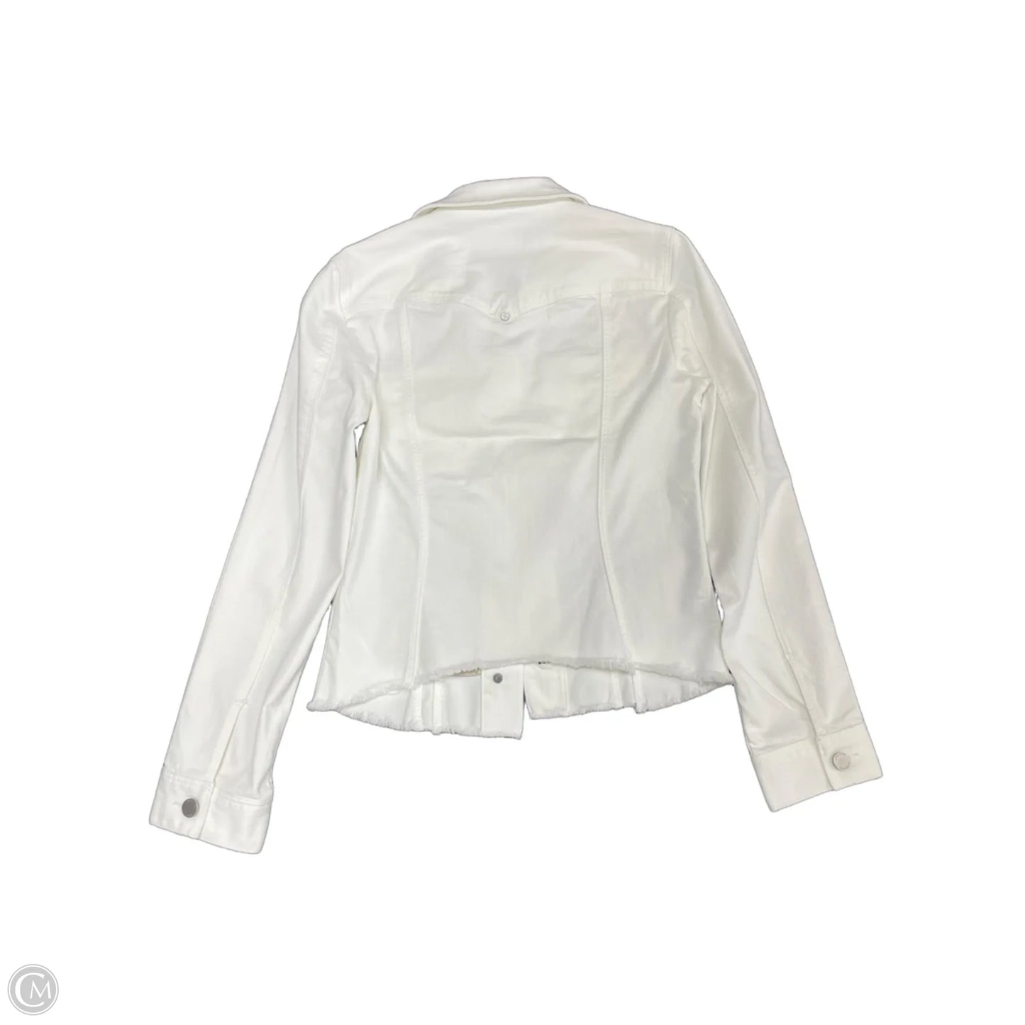 Jacket Denim By Liverpool In White Denim, Size: Xs