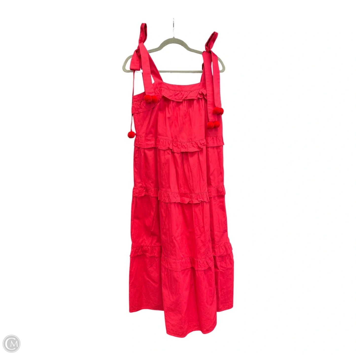 Dress Casual Midi By Tcec In Red, Size: S