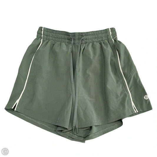 Athletic Shorts By Lululemon In Green, Size: 0