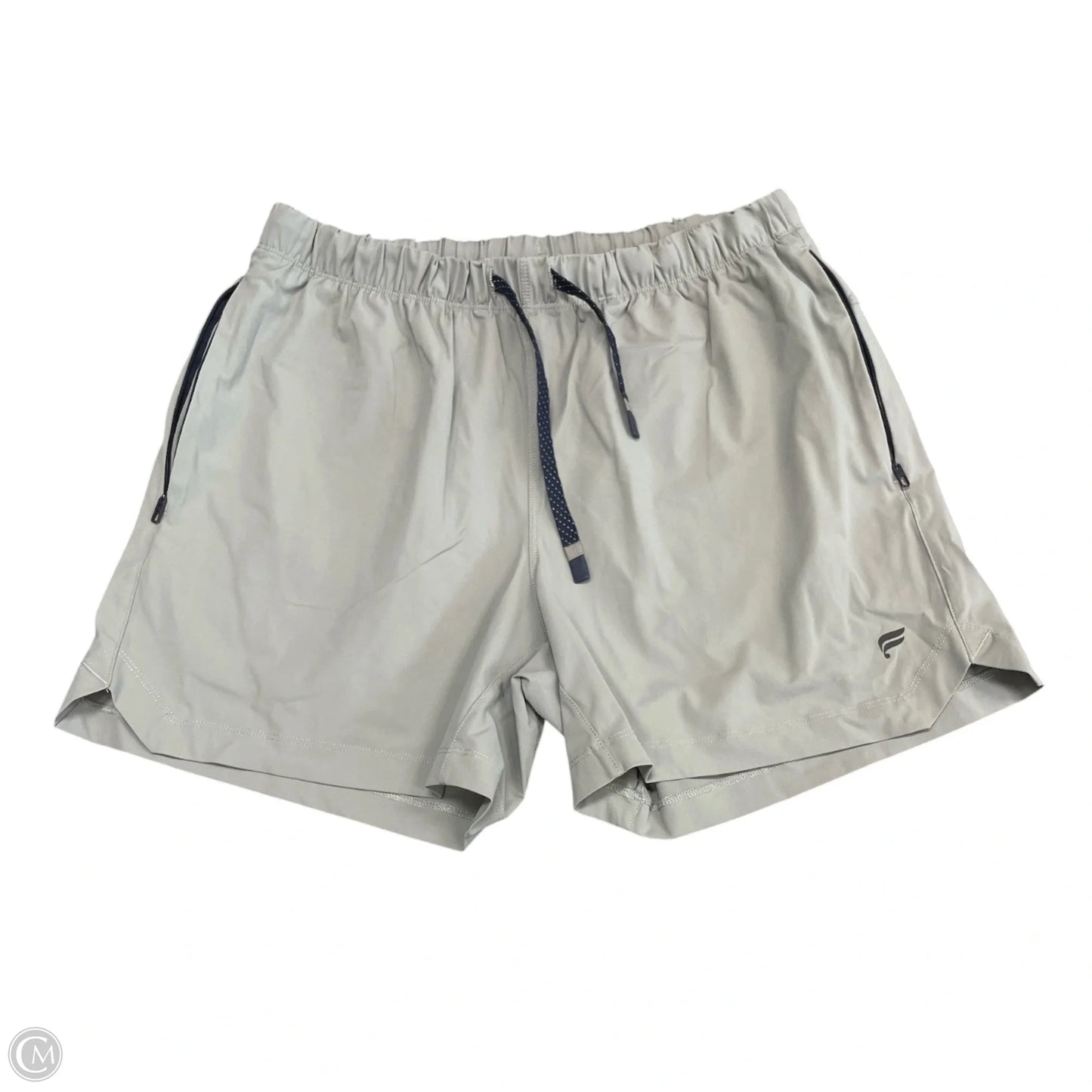 Athletic Shorts By Fabletics In Grey, Size: L