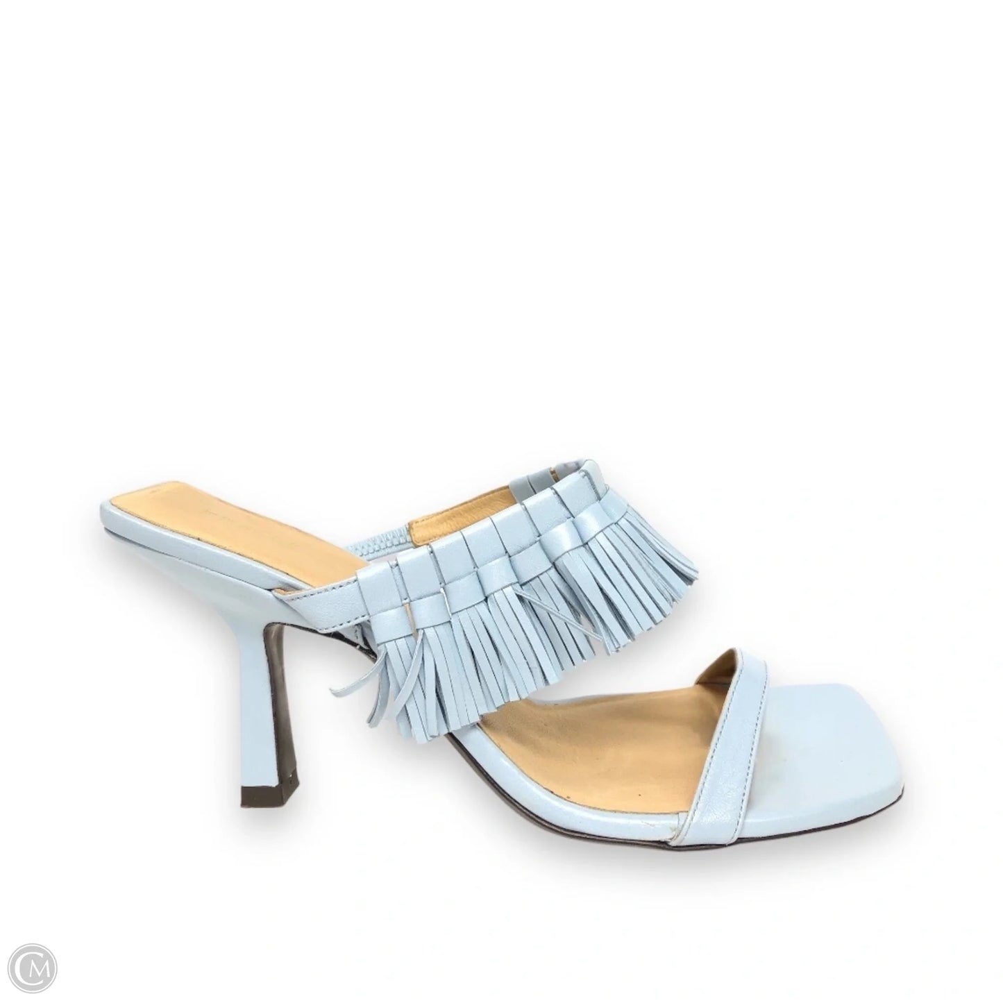 Sandals Heels Stiletto By Frame In Blue, Size: 8