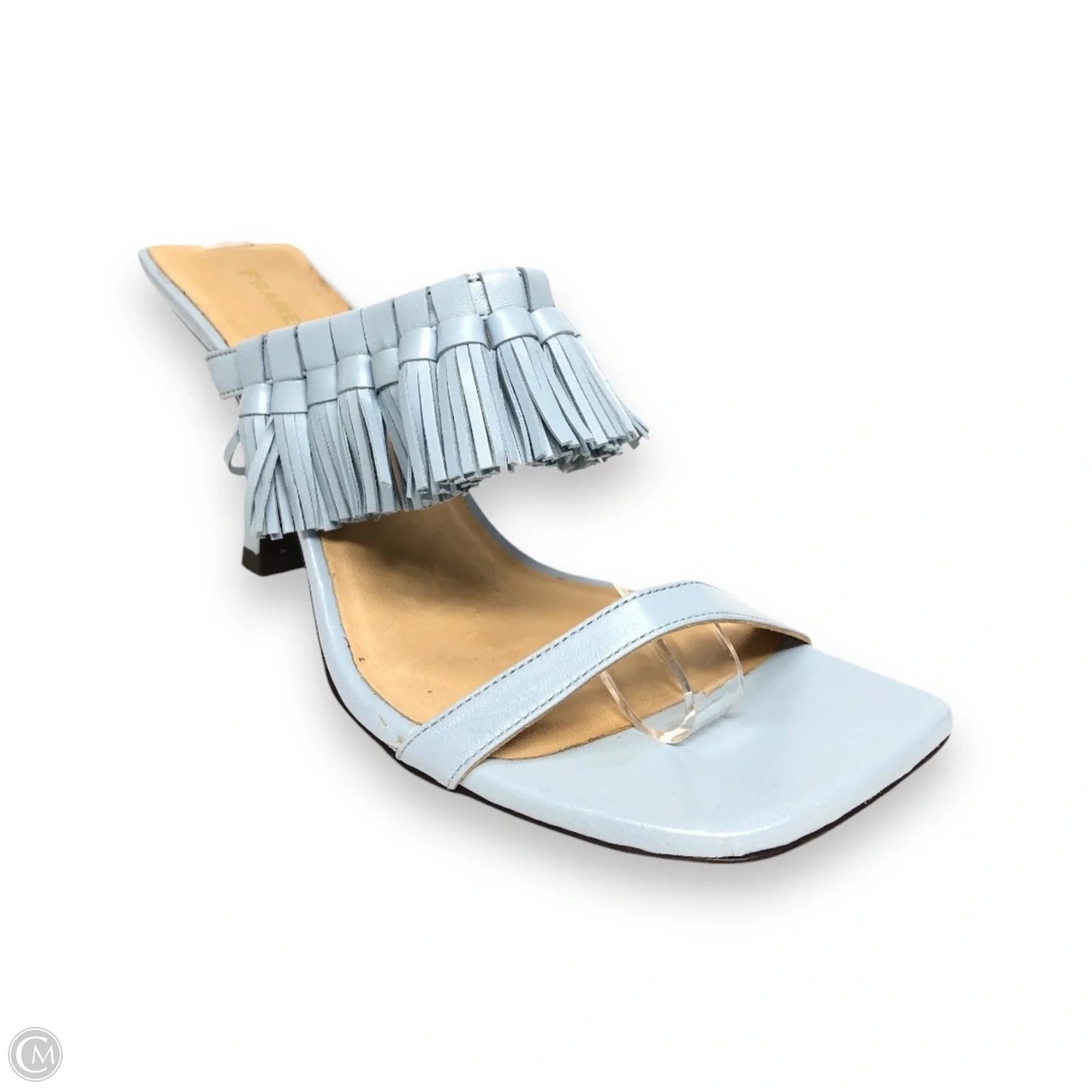 Sandals Heels Stiletto By Frame In Blue, Size: 8