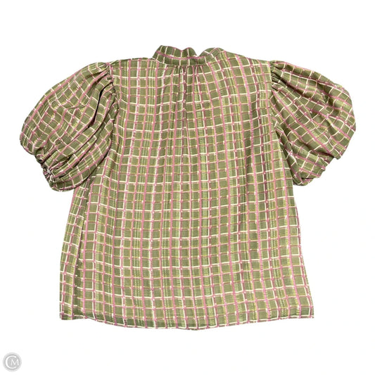 Top Short Sleeve By Thml In Green & Pink, Size: S