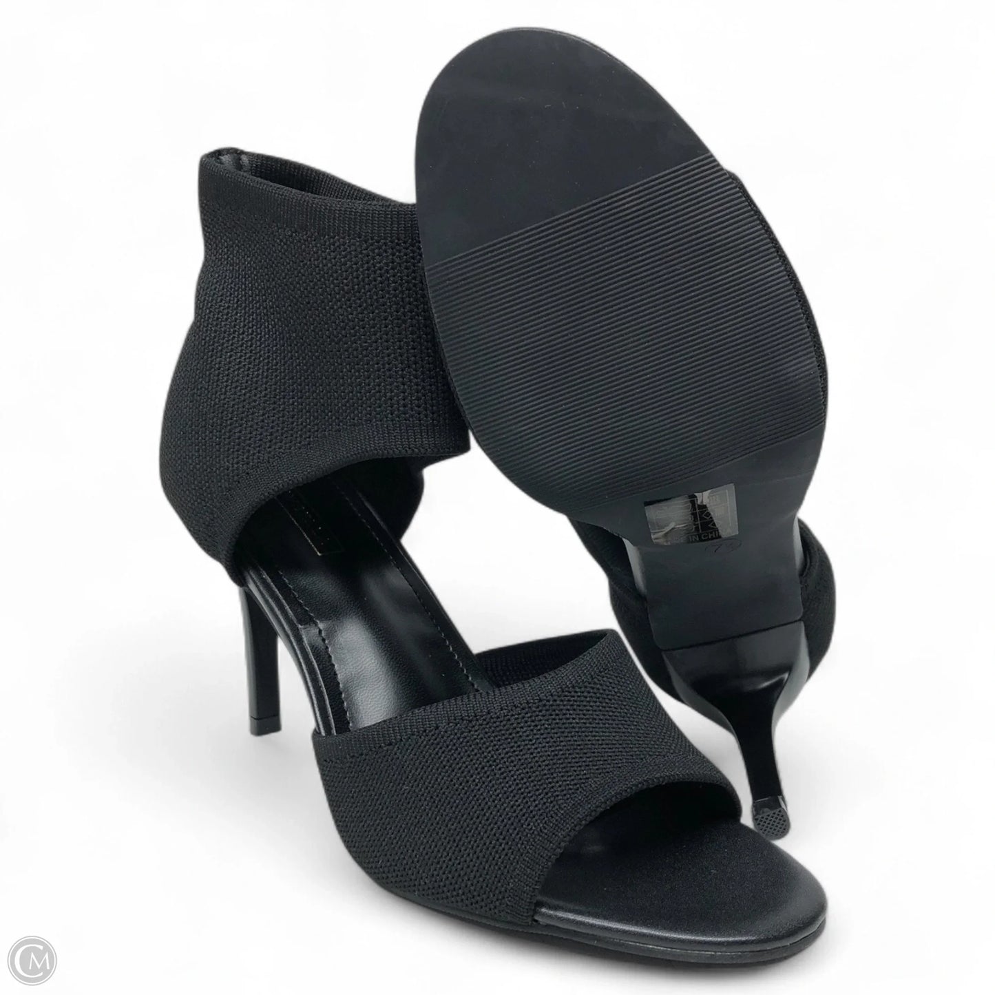 Sandals Heels Stiletto By Clothes Mentor In Black, Size: 7.5