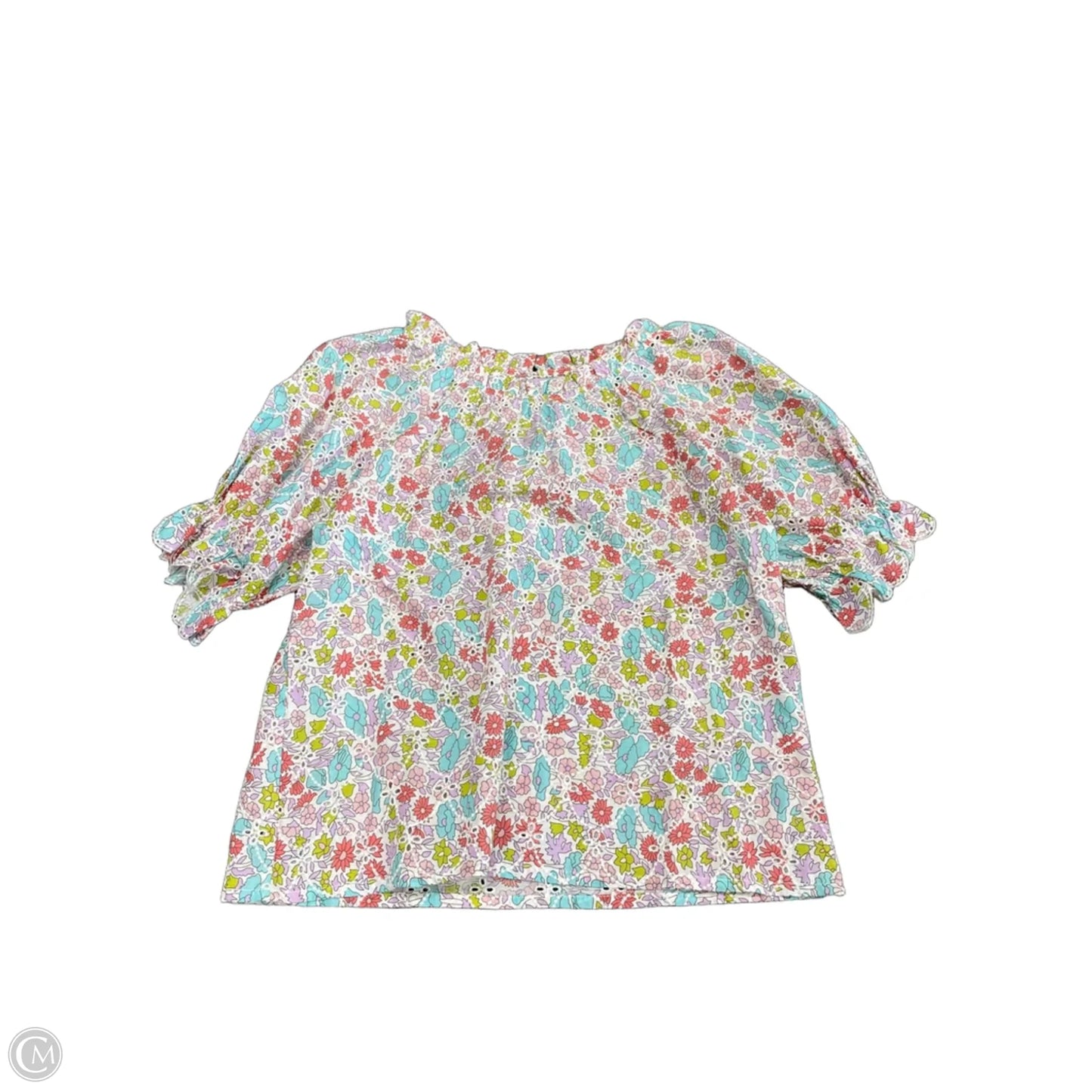 Top Short Sleeve By Cmc In Floral Print, Size: S