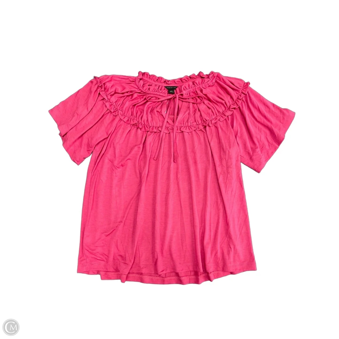 Top Short Sleeve By Ann Taylor In Pink, Size: Xs