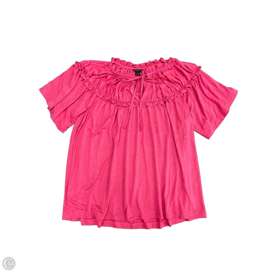 Top Short Sleeve By Ann Taylor In Pink, Size: Xs