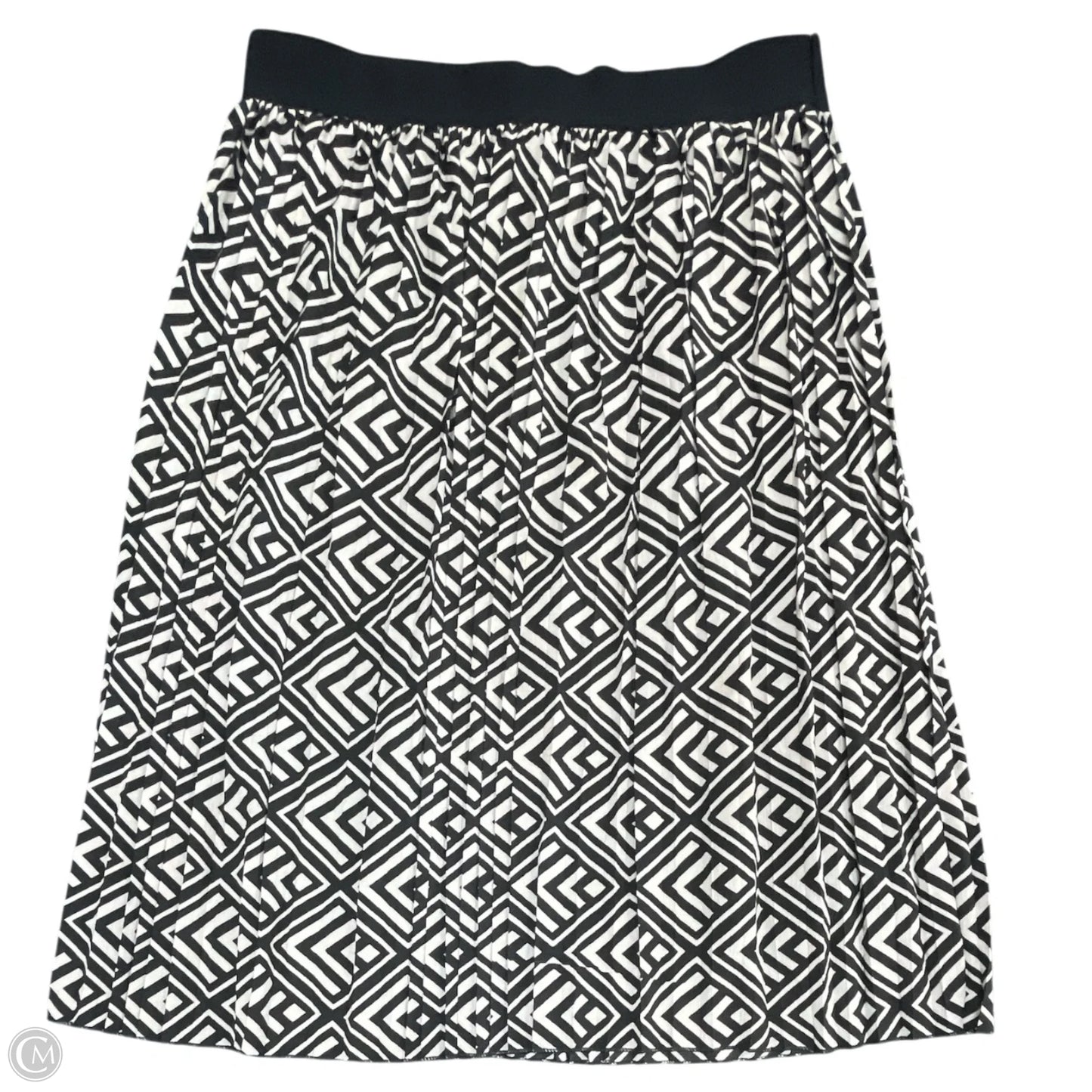 Skirt Midi By Cmc In Black & Cream, Size: L