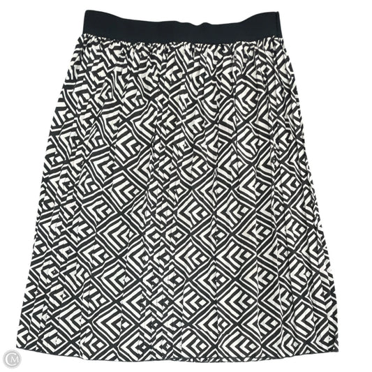Skirt Midi By Cmc In Black & Cream, Size: L