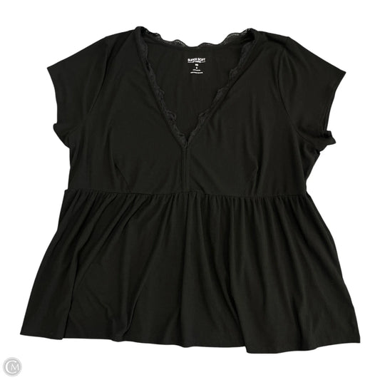 Top Short Sleeve By Torrid In Black, Size: 4x