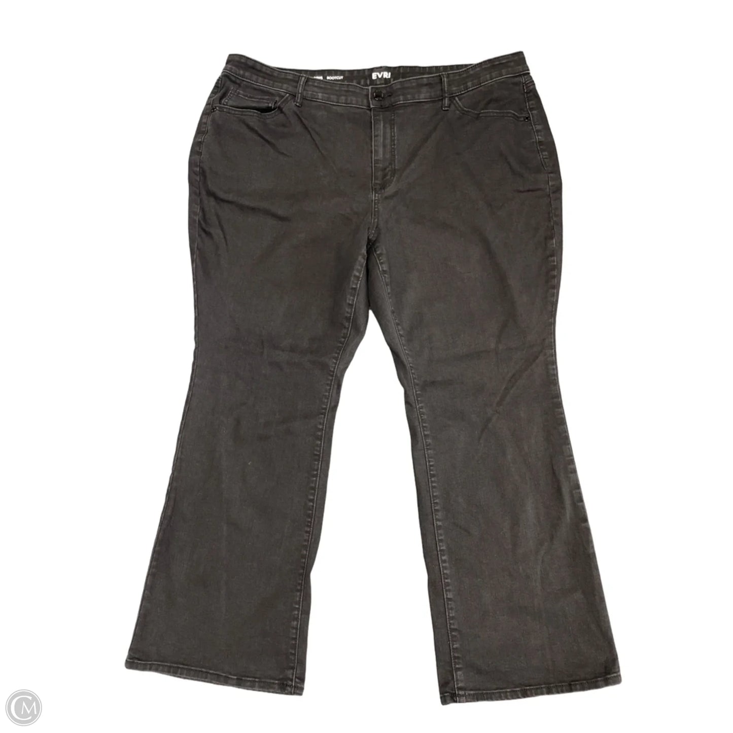 Jeans Boot Cut By Evri In Black Denim, Size: 24