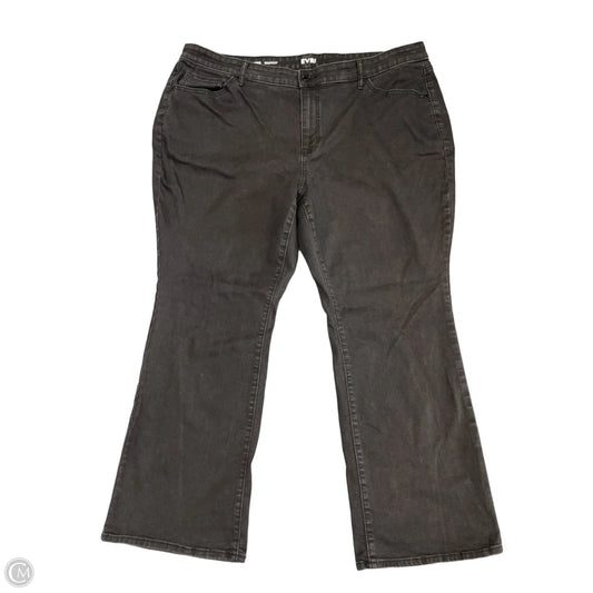 Jeans Boot Cut By Evri In Black Denim, Size: 24