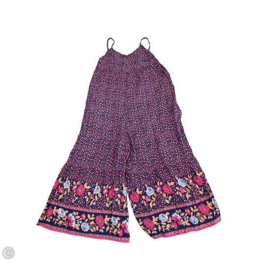 Jumpsuit By Natural Life In Blue & Pink, Size: S