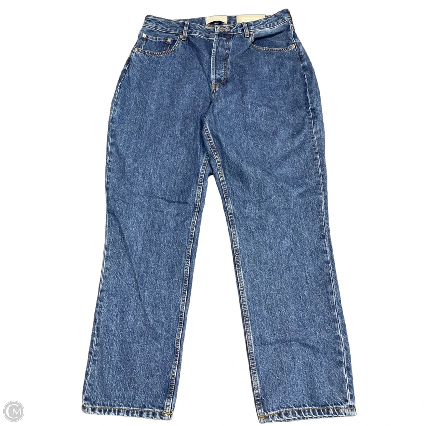 Jeans Straight By Everlane In Blue Denim, Size: 14
