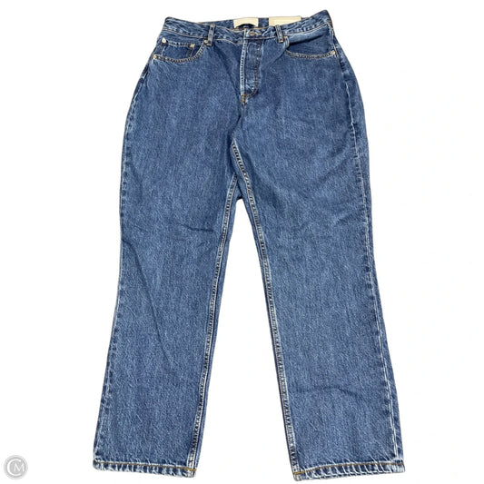 Jeans Straight By Everlane In Blue Denim, Size: 14
