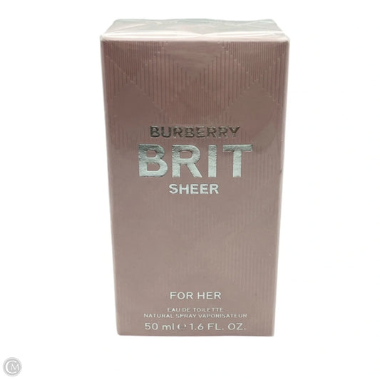 Fragrance Luxury Designer By Burberry, Size: Medium