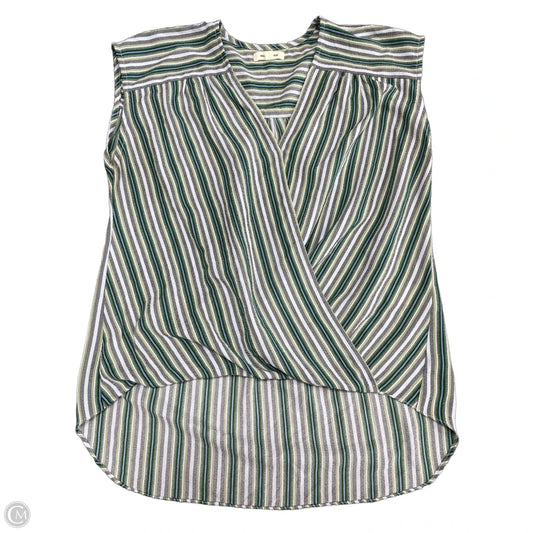 Top Short Sleeve By Max Studio In Blue & Green, Size: S