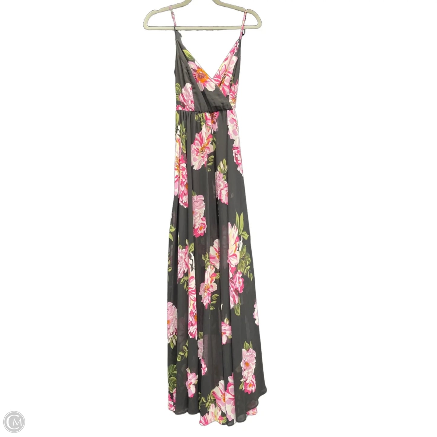 Dress Casual Maxi By Clothes Mentor In Black & Pink, Size: Xs