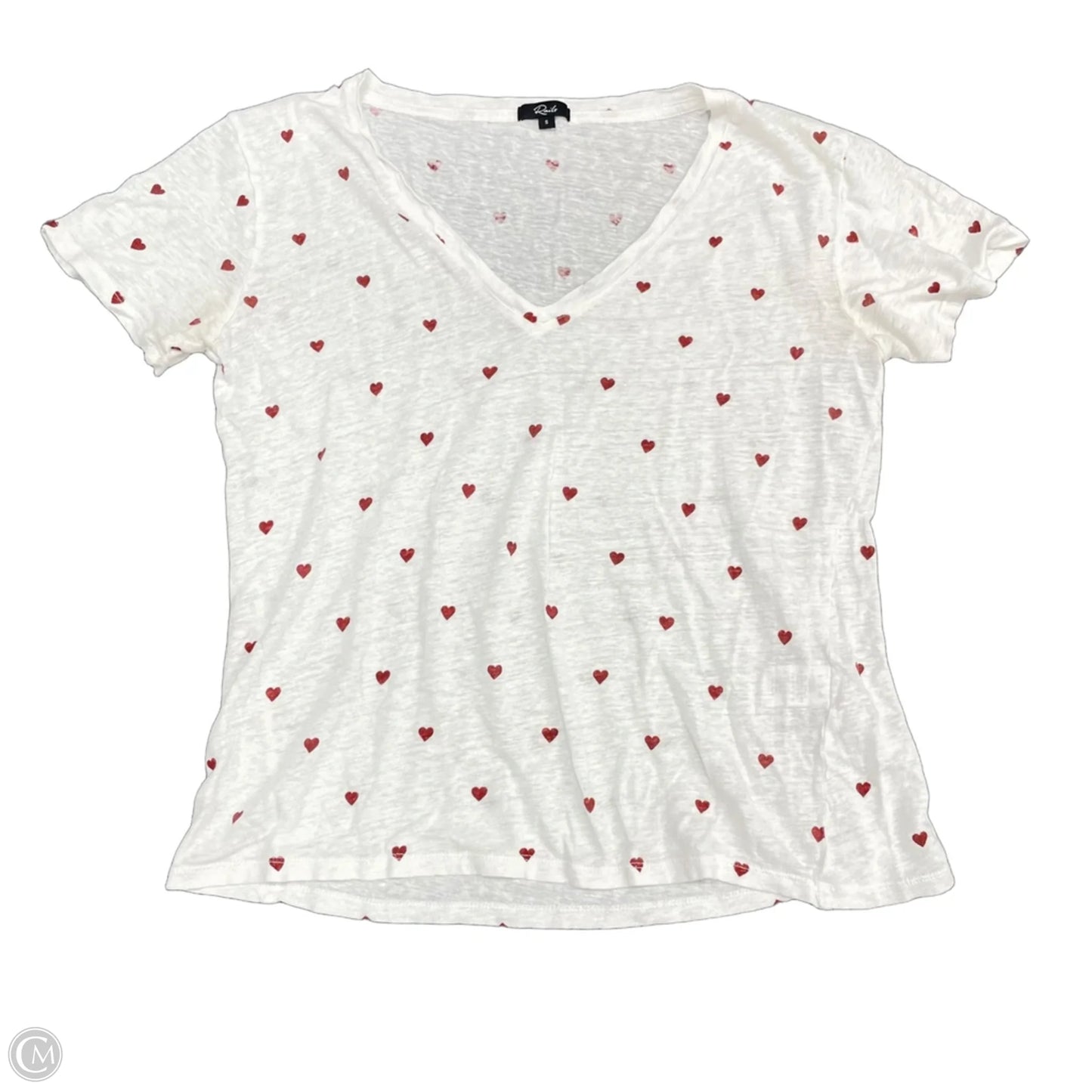Top Short Sleeve Basic By Rails In Red & White, Size: S