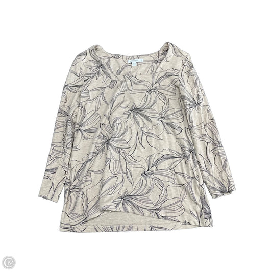Top Long Sleeve By Chicos In Beige, Size: M