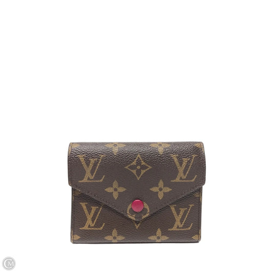 Wallet Luxury Designer By Louis Vuitton, Size: Medium