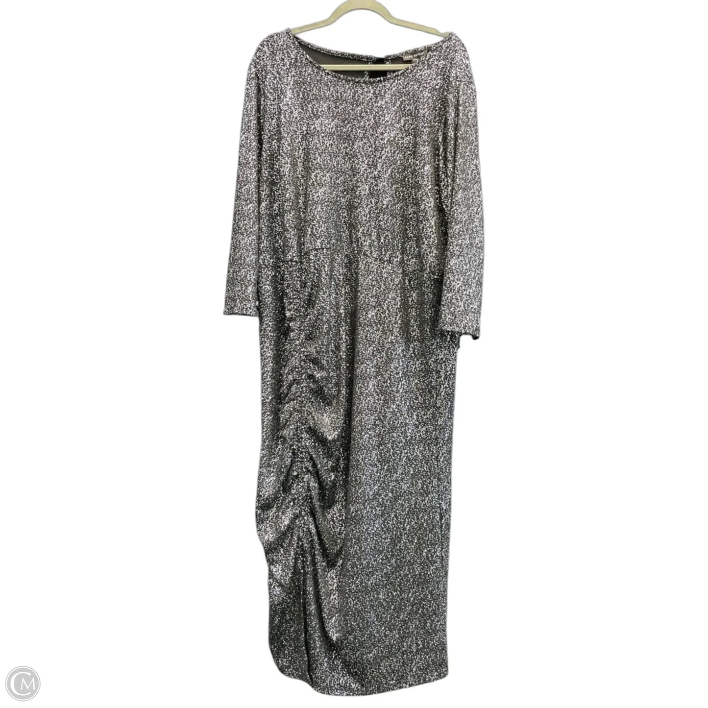 Dress Party Midi By Lane Bryant In Black & Silver, Size: 2x