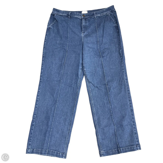 Jeans Wide Leg By Lane Bryant In Blue Denim, Size: 22