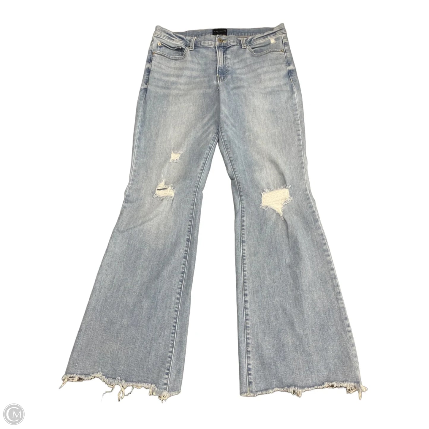Jeans Flared By Lucky Brand In Blue Denim, Size: 16