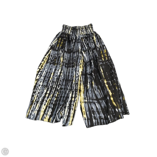 Pants Wide Leg By Shein In Black & Blue, Size: Xl